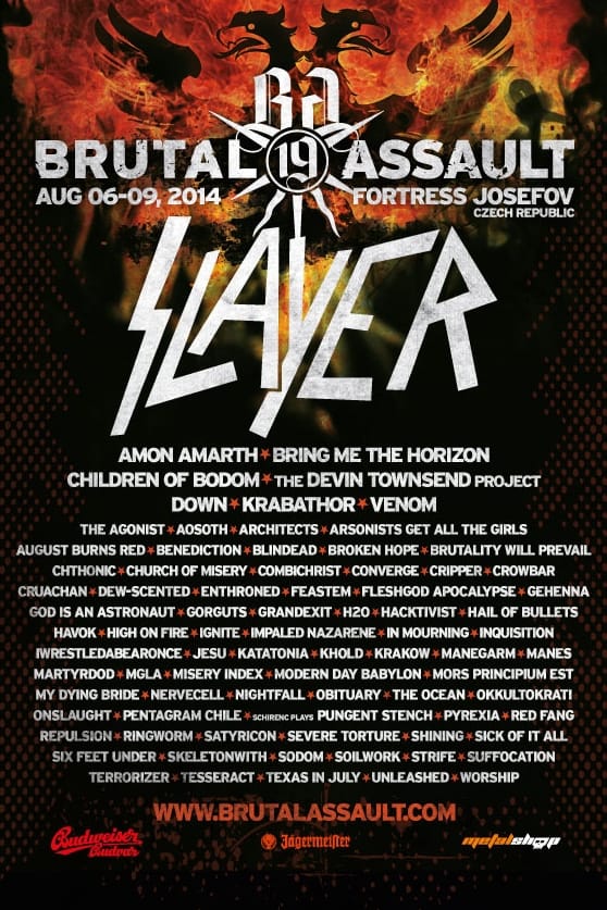 Confirmed for Brutal Assault 2014!